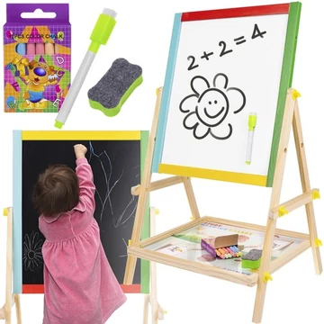 Plansa de desen fata-verso - cu rama din lemn - 65,5 x 40 x 33 cm