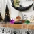 Decor dovleac de Halloween - luminos - 6 cm - 3 culori / pachet