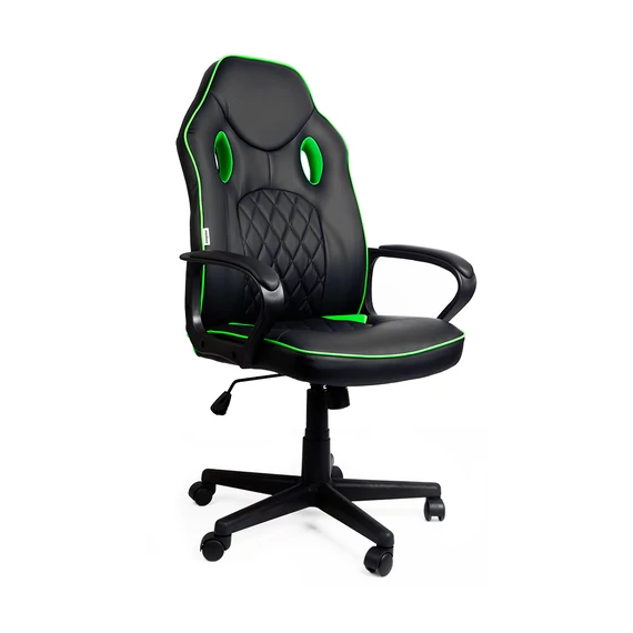 Scaun gaming - negru/verde - 71 x 53 / 53 x 47 cm