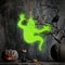 Decorațiune fosforescentă de Halloween - fantomă - 15 x 12 cm