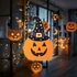 Imagine 1/2 - Decorațiunea de Halloween - dovleac - poate fi agățată - fetru - 41 x 28 cm