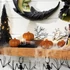 Imagine 1/4 - Decor dovleac de Halloween - 5,2 cm - cauciuc spumos - sclipici - 4 buc / pachet