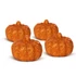 Imagine 3/4 - Decor dovleac de Halloween - 5,2 cm - cauciuc spumos - sclipici - 4 buc / pachet