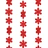 Imagine 3/4 - Ghirlandă de Crăciun - fulg de nea - 2,7 m - roșu